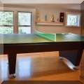 Y03. Brunswick certified 8ft pool table with ping pong tabletop 